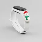 Strap Xmas karácsonyi óraszíj Xiaomi Mi Band 4 / Mi Band 3 fehér hóember