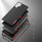 Samsung Galaxy A03S Dux Ducis Fino nylon bevonatú tok fekete