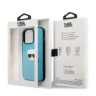 iPhone 13 Pro Karl Lagerfeld KLHCP13LPKMB Ikonik Karl Head PU tok kék