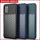 Samsung Galaxy A03s fokozott védelmet biztosító flexibilis TPU tok kék Alphajack