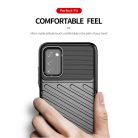 Samsung Galaxy A03s fokozott védelmet biztosító flexibilis TPU tok zöld Alphajack