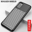 Samsung Galaxy A03s fokozott védelmet biztosító flexibilis TPU tok zöld Alphajack