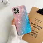 iPhone 13 Pro Max TPU tok színes mintával Alphajack (P2) kék-rózsaszín