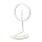 30cm LED 12'' asztali körfény, ringlight és telefontartó fehér One Leg Stand Y2