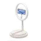 30cm LED 12'' asztali körfény, ringlight és telefontartó fehér One Leg Stand Y2
