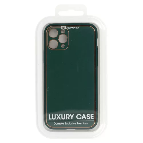 iPhone 13 Pro Max Tel Protect Luxury szilikon tok Sötétzöld