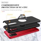 Samsung Galaxy A03s TPU tok kihajtható mágneses támasszal fekete Alphajack