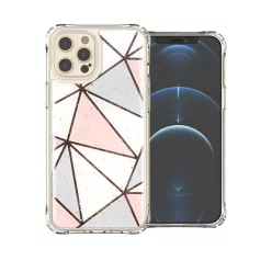   iPhone 13 Pro Max TPU szilikon tok geometriai mintával Alphajack (EPOXY-2)