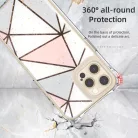 iPhone 13 Pro Max TPU szilikon tok geometriai mintával Alphajack (EPOXY-3)