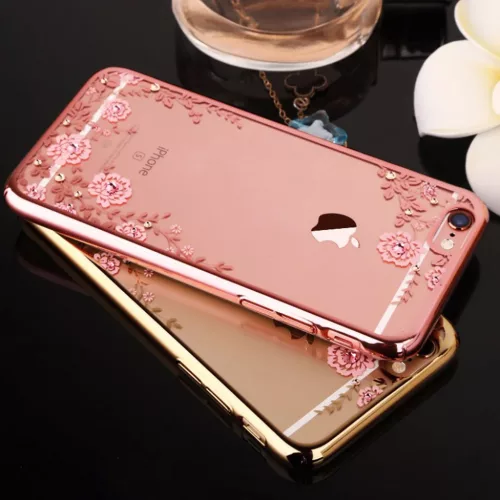 iPhone 13 Pro Max Diamond Flower tok rose gold