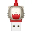 Baseus Cable Year Of The Tiger 3in1 - USB - USB Type C/ Lightning/ Micro USB - 3.5A 1.2m piros
