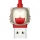 Baseus Cable Year Of The Tiger 3in1 - USB - USB Type C/ Lightning/ Micro USB - 3.5A 1.2m piros