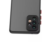 Samsung Galaxy A03s Smoke matt TPU tok piros kerettel Alphajack