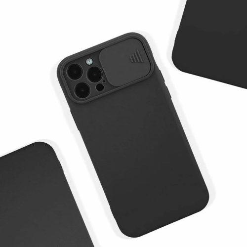 Samsung Galaxy A03S Nexeri Szilikon tok kameralencse védővel fekete