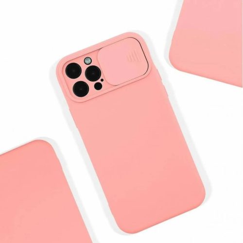 Samsung Galaxy A03S Nexeri Szilikon tok kameralencse védővel barack