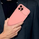 Samsung Galaxy A03S Nexeri Szilikon tok kameralencse védővel barack