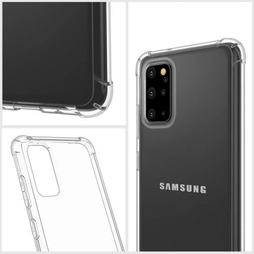 Samsung Galaxy A03s clear TPU átlátszó szilikon tok sarokvédelemmel, ütésálló Alphajack