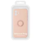 iPhone 13 Pro Max Vennus szilikon tok hátlapi gyűrűvel világos rózsaszín