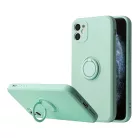 iPhone 13 Pro Max Vennus szilikon tok hátlapi gyűrűvel menta