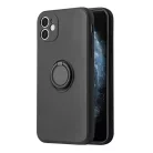 iPhone 13 Pro Max Vennus szilikon tok hátlapi gyűrűvel fekete