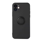 iPhone 13 Pro Max Vennus szilikon tok hátlapi gyűrűvel fekete