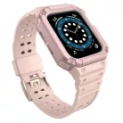 Apple Watch 8/7/6/5/4/3/2 / SE (41/40 / 38mm) Armored Óraszíj és Tok Pink