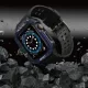 Apple Watch 4/5/6/7/8/SE (42/44/45mm) Armored Óraszíj és Tok Fekete / Kék