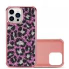 iPhone 13 Pro Max Diamond leopárd tok mintával rózsaszín színben Alphajack