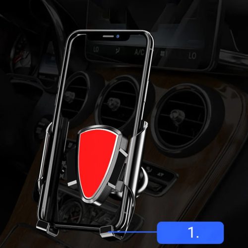 Univerzális Gravity autós telefontartó szellőzőre sötétszürke YC05