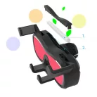 Univerzális Gravity autós telefontartó szellőzőre fekete YC06