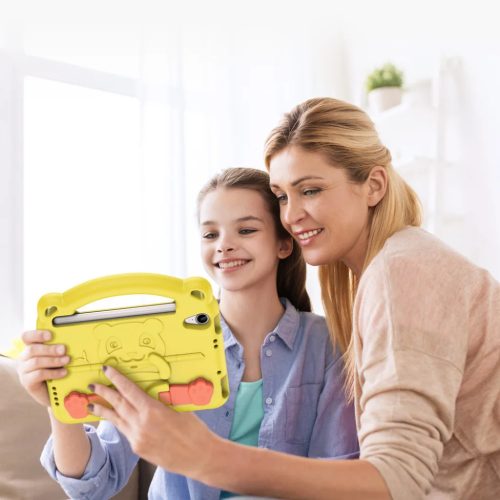Apple iPad mini 6 2021 Dux Ducis Panda Szilikon tok gyerekeknek sárga