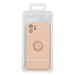   Samsung Galaxy A03S Vennus szilikon tok hátlapi gyűrűvel világos rózsaszín