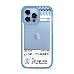   iPhone 13 Pro Max átlátszó TPU tok Love Yourself mintával Alphajack