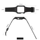 Apple Watch 4/5/6/7/8/SE (42/44/45mm) Rugged Armor óraszíj és tok áttetsző-rose gold