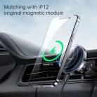 Joyroom JR-ZS240 Mágneses MagSafe autós telefontartó és vezeték nélküli töltő szellőzőre fekete