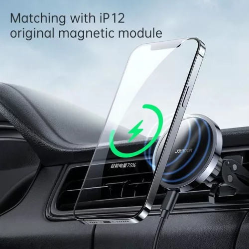 Joyroom JR-ZS240 Mágneses MagSafe autós telefontartó és vezeték nélküli töltő szellőzőre fekete