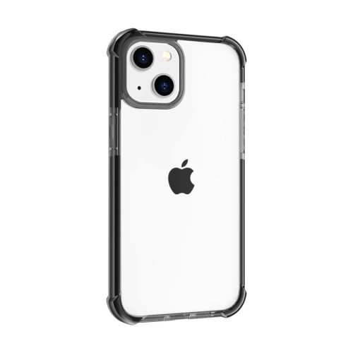 iPhone 14 átlátszó TPU tok fekete kerettel Alphajack