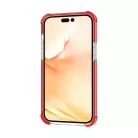 iPhone 14 Pro Max átlátszó TPU tok piros kerettel Alphajack