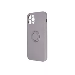   Xiaomi 12 5G/12X 5G Szilikon tok hátlapi gyűrűvel világos szürke