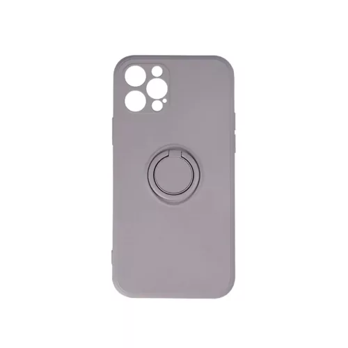 Xiaomi 12 5G/12X 5G Szilikon tok hátlapi gyűrűvel világos szürke