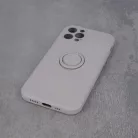 Xiaomi 12 5G/12X 5G Szilikon tok hátlapi gyűrűvel világos szürke