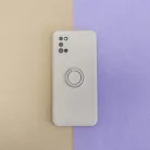 Xiaomi 12 5G/12X 5G Szilikon tok hátlapi gyűrűvel világos szürke