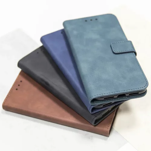 Xiaomi 12 5G/12X 5G Smart Velvet Mágneses fliptok sötétkék