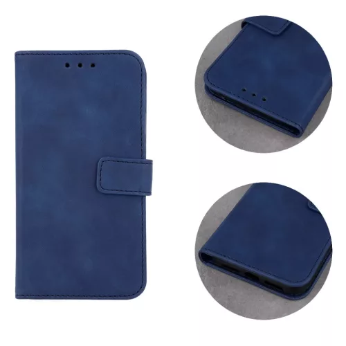 Xiaomi 12 5G/12X 5G Smart Velvet Mágneses fliptok sötétkék