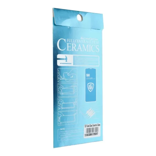 Samsung Galaxy A33 5G 5D Full Glue kijelzővédő üvegfólia kerámiával fekete