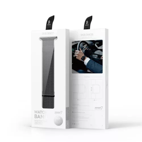 Apple Watch 7 Band 4/5/6/7/8/SE (38 / 40 / 41 mm) Dux Ducis Magnetic óraszíj fekete