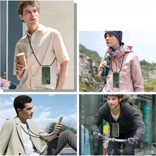 iPhone 14 Pro Max Tech-Protect FlexAir Chain tok fekete/rózsaszín