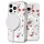 iPhone 14 Pro Max MagSafe kompatibilis tok virágmintával TPU+PC IMD02 Alphajack
