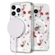 iPhone 14 Pro Max MagSafe kompatibilis tok virágmintával TPU+PC IMD02 Alphajack