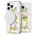 iPhone 14 Pro Max MagSafe kompatibilis tok virágmintával TPU+PC IMD03 Alphajack